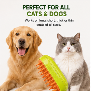 MistGroom Pro™ – 3-in-1  Grooming Brush
