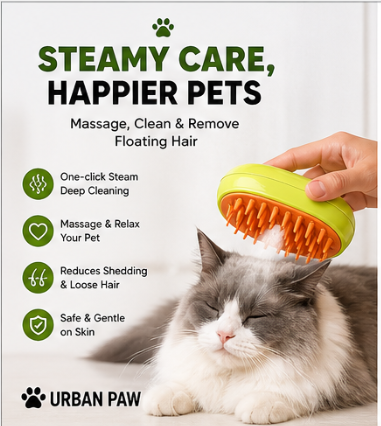 MistGroom Pro™ – 3-in-1  Grooming Brush