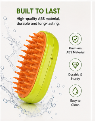 MistGroom Pro™ – 3-in-1  Grooming Brush